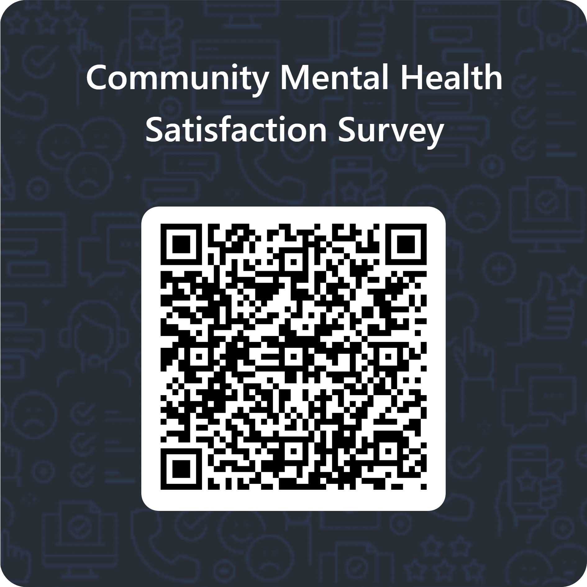 QR code for Community Mental Health Satisfaction Survey